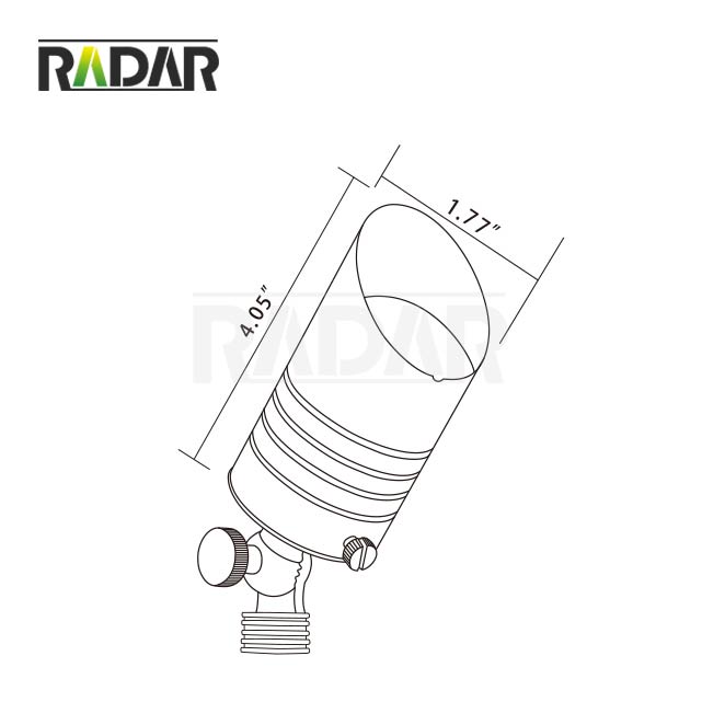 RAL-8100-BBR 상업용 청동 풍경 악센트 라이트