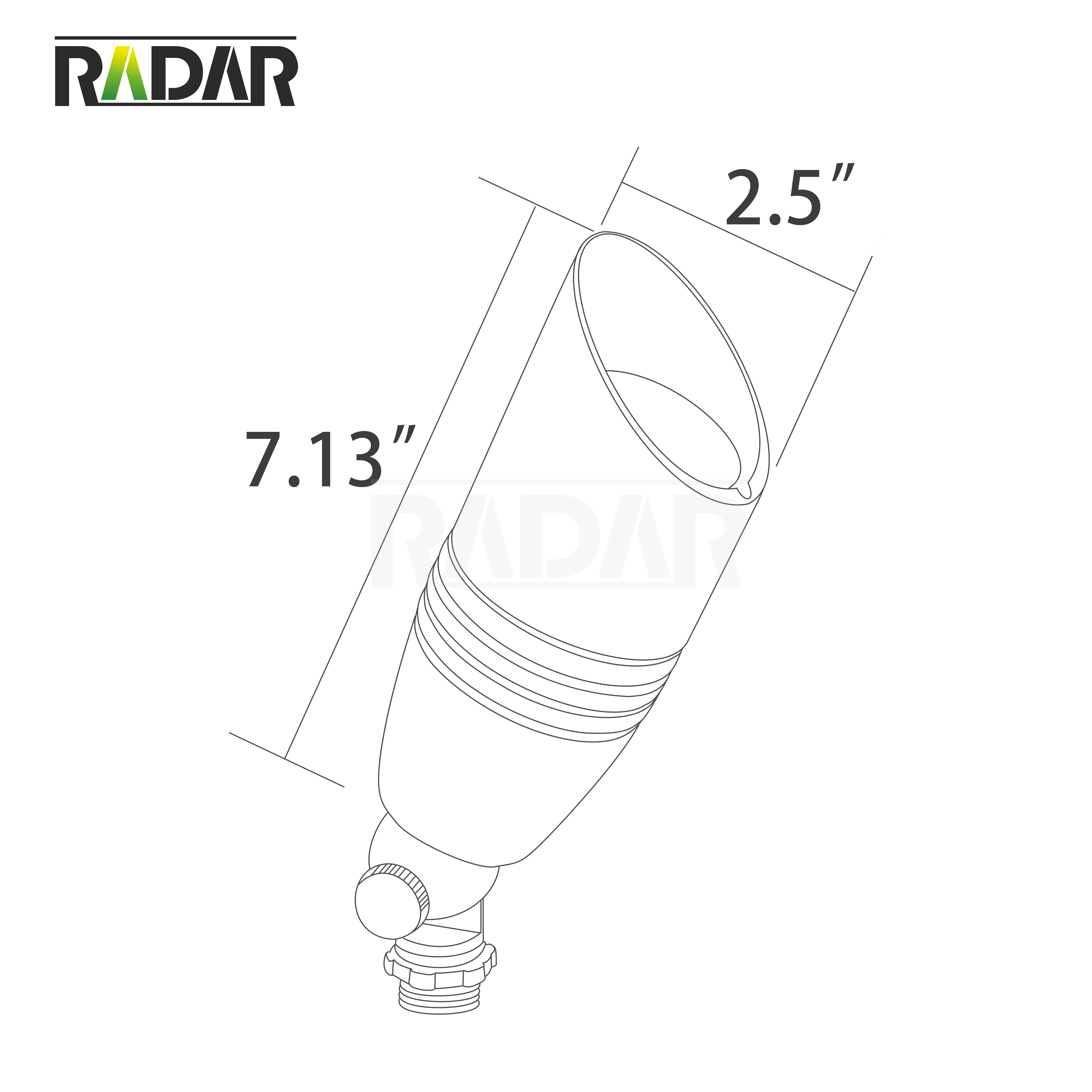 RAL-6100-ABZ 고품질 알루미늄 led 액센트 라이트